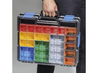 Assortimentskoffer,type 4,HxBxD 76x440x335mm,kunststof,koffer zwart - 3