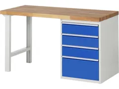 établi HxlxP 890x1500x700mm plateau hêtre force 750kg