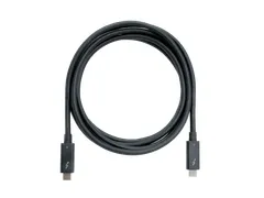QNAP CAB-TBT4-2M, Man, Man, 2 m, Zwart, 40 Gbit/s, Rond
