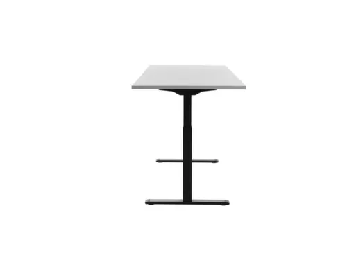 Elektrisch ihv bureau,HxBxD 700-1200x1800x800mm,blad grijs