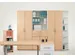 armoire à rideaux transversaux,HxlxP 798x800x425mm,1xsol en bois,2 HC