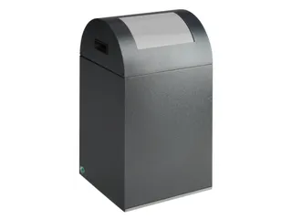 Afvalverzamelaar Zelfblussend 43 Liter 660X320X320Mm Klemring Zilver - 1