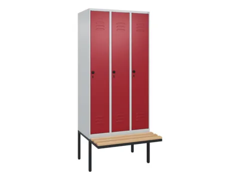 locker voor scheiding van kleding,HxBxD 2120x900x815mm,3vak