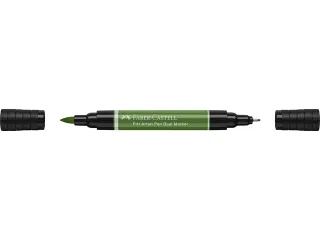 Tekenstift Faber-Castell Pitt Artist Pen duo marker 167 permanent olij - 3