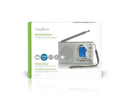 Wereldradio Nedis met wekker RDWR1000GY