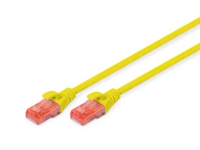 CAT 6 U-UTP patchkabel koper LSZH AWG 26/7 Lengte 3m Geel