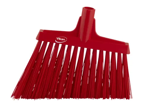 Hygiene 2914-4 hoekbezem rood harde lange schuine vezels 290mm