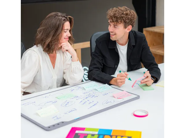 PLAYROOM Playboard draagbaar whiteboard S 75x50cm Grijs