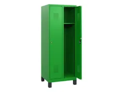 schoollocker,HxBxD 1630x600x500mm,2vak,vak B 300mm,cil.-slot,voeten