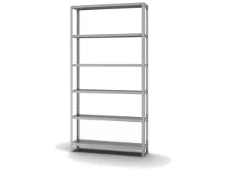 magazijnstelling,grondveld,HxBxD 2500x1300x300mm,vaklast 350kg - 2