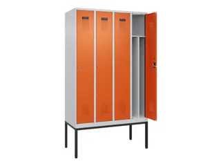 locker voor scheiding van kleding,HxBxD 2120x1200x500mm,4vak - 1