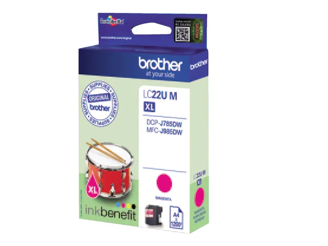 Inktcartridge Brother LC-22UM rood