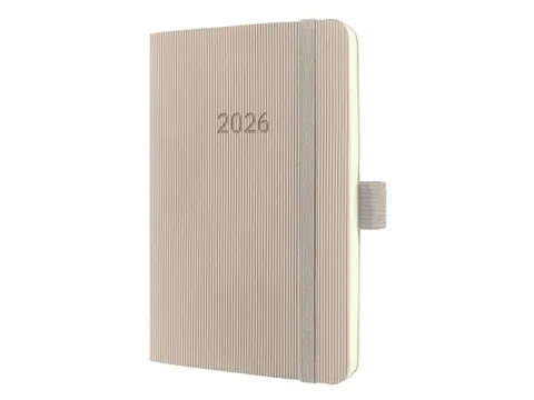 Weekagenda Conceptum A6 2026 (NL/FR/EN/DU) taupe Softcover