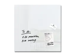Glasmagneetbord Sigel Artverum 48x48x1.5cm Wit