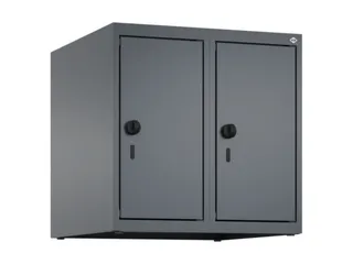 opzetkast,v. locker,2vak.,vak B 250mm,HxBxD 500x500x500mm,vleugeldeur - 1