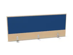 opzetpaneel bureau aanbouw achter B 1400mm NE-esdoorn BN6016-blauw