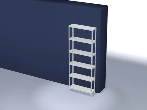 magazijnstelling,grondveld,HxBxD 2500x1000x300mm,vaklast 200kg