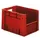 Euronorm Stapelkrat Rood 270x400x300mm 23.3l Gesloten Grijpopening