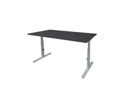 Bureau Linesto Plus Hoogte instelbaar 140x80 houtprint schaduw alu