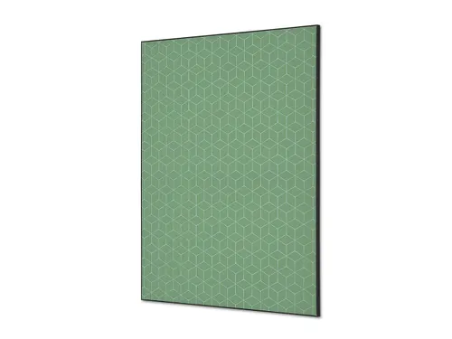 Wanddecoratie Textiel Set A1 Hexagon Groen
