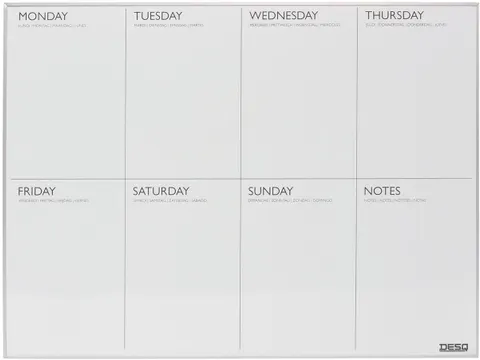 4320 - Desq Weekplanner Magnetisch 45 X 60 Cm