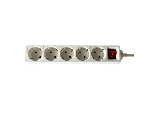 Stekkerdoos BRASQ 5 voudig 3 meter wit