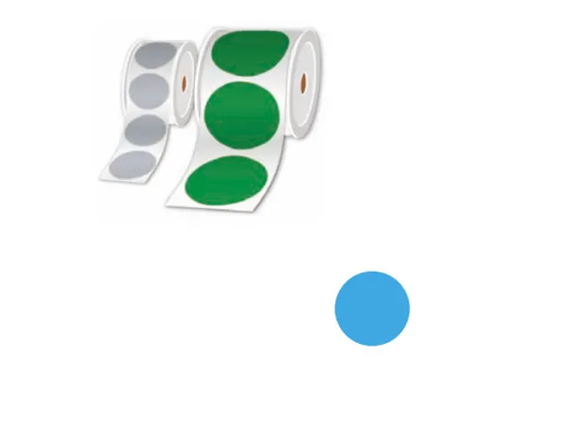 Brother LTZ1M025FPEL, Lichtblauw, Cirkel, 2,5 cm, 1000 stuk(s)