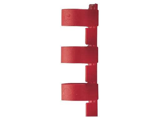Bindrug GBC 10mm 21-rings A4 rood 100stuks