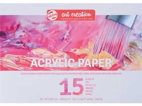 acrylpapier 290 g A3 blok van 15 vel