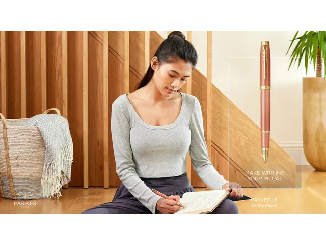 Parker IM Rituals vulpen Oranje GT Medium punt in Giftbox