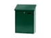 muurbrievenbus,groen,HxBxD 445x325x160mm,inworp boven,uitname voor