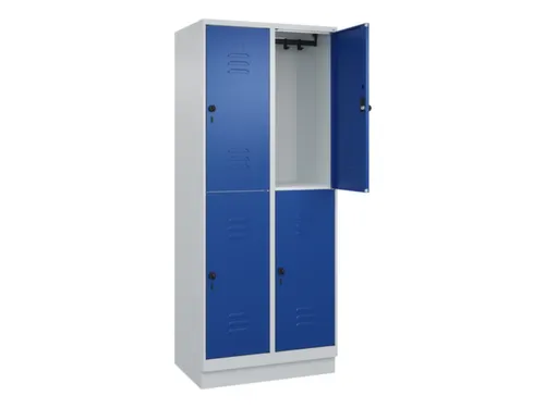 dubbeldekse locker,HxBxD 1950x800x500mm,2x2vak.,vak B 400mm