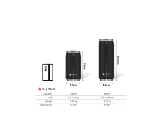 Thermosbeker Les Artistes Paris blik 280ml Farm met Rietje - 9