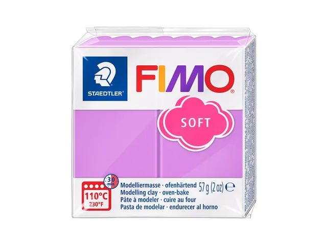 Boetseerklei Fimo soft 57 gram lavendel