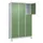 lockerkast,HxBxD 1950x1200x500mm,3x3vakken,vak B 400mm,cil.-slot