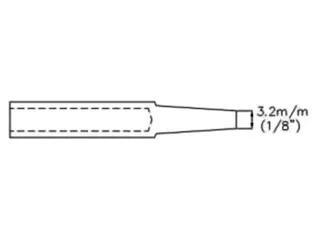 Soldeerpunt - Beitelvorm - 3.2mm (1/8 Inch) - 2