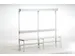 banc-patère,HxLxP 1650x2000x375mm,barres alu,structure acier RAL7035
