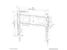 Neomounts LEVEL-750 WL30-750BL16 Vlakke heavy duty muurbeugel - 42-86