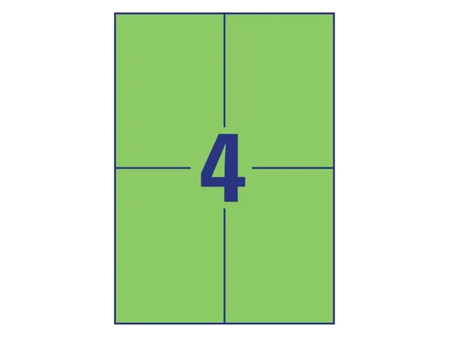 Etiquette Avery Zweckform 3458 105x148mm A6 vert 400 pièces