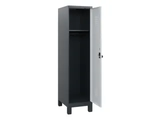 schoollocker,HxBxD 1630x400x500mm,1vak,vak B 400mm,draaigrendel,voeten - 1