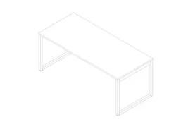 bureau,HxBxD 730x1800x800mm,blad wit,sledeframe wit