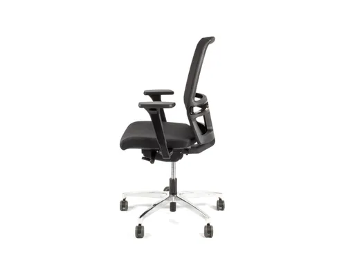 Bureaustoel EN1335 Linea Omnia 01 zwart/zwart met 3D armleuning en alu