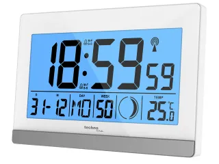 Digitale wekker Technoline WS 8056 144x96x38mm wit/zilver - 2