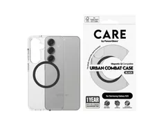 PanzerGlass CARE by Urban Combat Case Transparent w. Black Qi Co