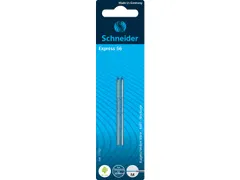 Balpenvulling Schneider Express 56 M 2 stuks op blister blauw