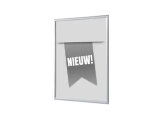 Kliklijst A1 complete set met print "NIEUW" Grijs - 1