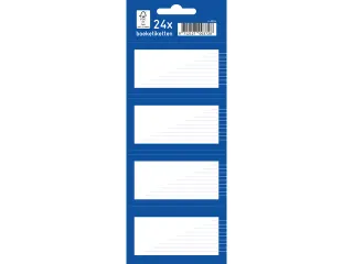 Boeketiket 24 Etiketten 6 Vellen Van 4 Stuks Blauw - 1