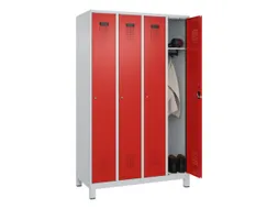 locker,HxBxD 1950x1200x500mm,4vak,vak B 300mm,cil.-slot,voeten