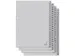 Intercal. a touches numerotees ECO Kangaro A4 gris carton 180gr 23 per