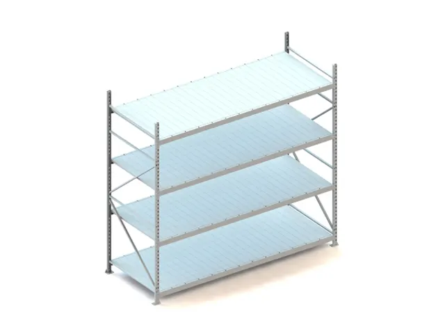 Breedvakstelling Basisveld Hxbxd 2500x2707x1050mm 4 Stalen Legborden